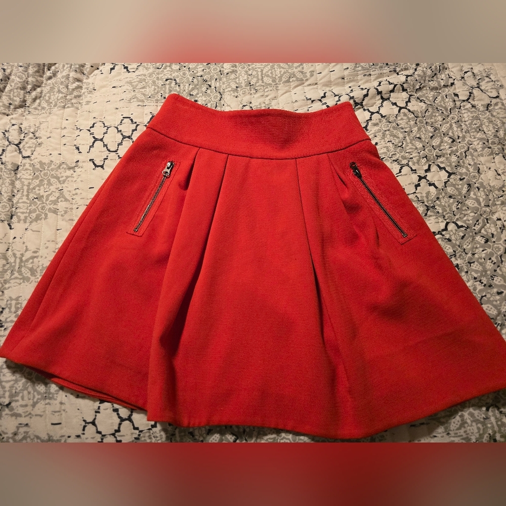 Anthropologie Maeve Pleated Skirt